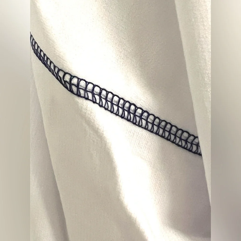 FANTASTIC FAWN sequin liberty patriotic oversized white tee S M L - Picture 9 of 9